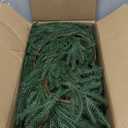 2 Pcs 6FT Norfolk Pine Garland (12FT Total): Real Touch Artificial Christmas Greenery with 120 Branches, Premium Decor for Mantle, Table, Wall, Indoor/Outdoor(Dark Green)