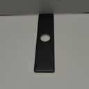 Greenspring Matte Black Faucet Plate, Sink Hole Cover, Faucet Deck Plate 10 Inch 1 or 3 Hole Long Rectangle Cover Deck Plate Faucet Escutcheon for Bathroom Kitchen Vanity Sink Faucet Stainless Steel