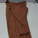 Women's Sexy Bodycon Long Sleeve Midi Dress Scoop Neck Ribbed Knit Cocktail Party Club Dresses (Coffee) S