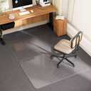 Office Chair Mat for Carpet with Lip, 48" x 72" Clear Plastic Heavy Duty Desk Floor Protector, Low Pile Carpet Saver Mat for Rolling Chairs, Smooth Glide Computer Chair Mat for Office or Home