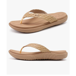 KuaiLu Womens Flip Flops Ladies Yoga Mat Comfortable Walking Thong Sandals With Plantar Fasciitis Arch Support Slip On Indoor Outdoor For Summer size 6