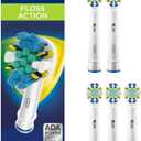 Oral-B FlossAction Electric Toothbrush Replacement Brush Heads Refills, 5 Count (White)