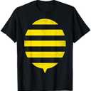 Bumble Bee Costume for Kids Boys Girls Easy DIY Halloween T-Shirt Small