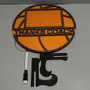 Qunclay Sports Signable Picture Frame with Pen Thanks Coach Gift from Team Fits 4 x 6 Inches Photos Wooden Picture Frame Graduation Coaches Appreciation Plaque Gifts(Basketball)