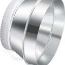 10 Inch to 8 Inch Duct Reducer Increaser Galvanized Steel Air Duct Adapter Round Crimped Pipe Connector Fitting Coupling for HVAC Ventilation Systems