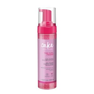 Cake Beauty Gel-to-Foam Curl Styler, The Curl Friend  High Hold & Definition - Frizz Protection- Infused with Coconut Oil & Shea Butter - For Curly Hair- 6.8 fl oz./ 200 mL | Volumizing, Gel to Foam, Flake Free, Frizz Control, For Curly Hair