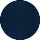 Beverly Rug Non-Slip Modern Rug 4 Round Solid Traditional Rubber Backing Machine Washable Soft Thin Indoor Area Rugs for Living Room Stain Resistant Non Shedding Casual Carpet (4 Round Navy)