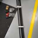 KAMANINA 1 Inch Double Curtain Rods for Windows 72 to 144 Inches (6-12 Feet), Black Heavy Duty Double Curtain Rod, Telescoping Drapery Rod with Netted Texture Finials