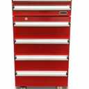 Whynter's 60W Tool Box Refrigerator, Red features roller-guided drawers and a red color finish.