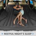 Self-Inflating SUV Air Mattress with Built in Electric Pumpcar air Mattress with Pillow for TrunkPortable car Mattress for Travle and Camping, Black