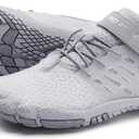 Grand Attack Barefoot Shoes Women Minimalist Zero Drop Lightweight Cross-Trainer for Wrestling Boxing Weightlifting Walking Shoes (10 Wide, 647/Light Grey)