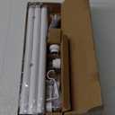 Heavy Duty Curtain Rods for Windows 48 to 84 Inch, 1 Inch Bronze Window Curtain Rod for Bedroom, Living Room, Outdoor, Adjustable Easy Install Curtain Rods, Modern Elegant(A1,Bronze,30"-90")