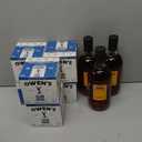 Nkd Distillery Whiskey Alternative Premium Non-Alcoholic Spirit 750 ML Bottles w Owen’s Mixers Club Soda 8.2 OZ Cans - Perfect for Mocktails - Made in USA