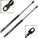 BOXI 2pcs Gas Charged Universal Lift Supports Struts Shocks Springs Dampers Extended Length 10 inches, Compressed Length 6.75 inches, 80lbs Force, 10.2mm Eyelet Ends SG459006, BX54609