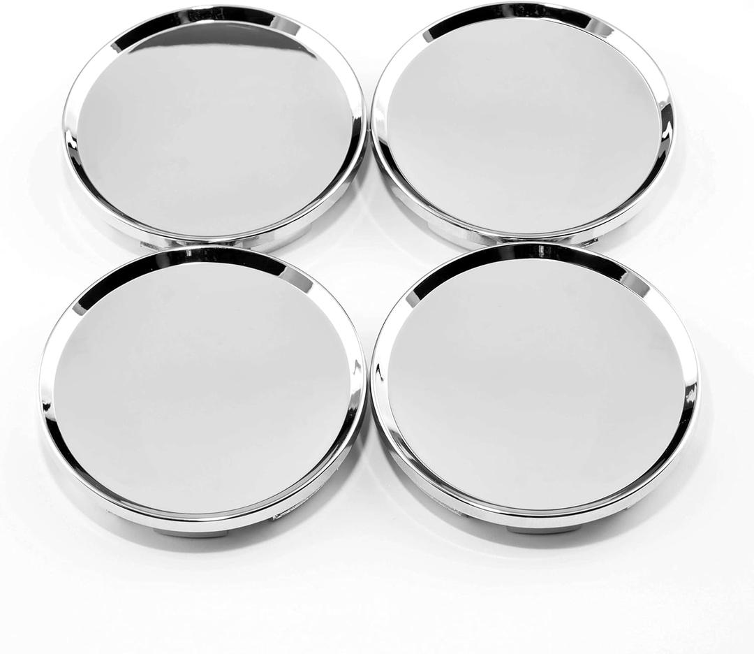 RTRHINOTUNING 63mm Wheel Center Caps for Dodge Dakota Ram 1500 Durango 4 Pack OD 63mm ID 57mm Hub Caps (Chrome)