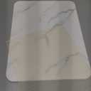 Quick Dry Stone Drying Mat for Kitchen Counter Stone Dish Drying Mats Water-Absorbent Diatomaceous for Cups Dishes Bottles Multiple Usage L16" x W12" Ivory-Marble