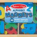 2 x Melissa & Doug 52 Wooden Alphabet Magnets in a Box - Uppercase and Lowercase Letters