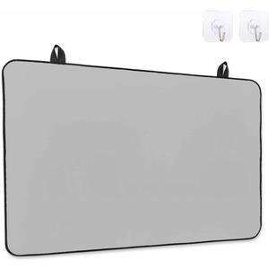 Stove Top Covers for Electric Stove 24x21 Inches, Grey HeatResistant Glass Cooktop Protector, Pure Gray Solid Color Simple Minimalism Art Ceramic Stovetop Countertop Covers Mat, Oven Cover