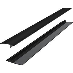 SEVCHY Silicone Stove Gap Covers (2 pack), Oven Gap Filler, Heat Resistant Stove Gap Filler, Seal Gap between Stovetop and Counter, Easy Clean (30 inch, Black)