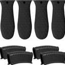 8 Pack Cast Iron Handle Cover, Silicone Hot Handle Holder, Assist Handle Holder, Non-Slip Pot Holder Sleeve, Pot Handle Covers Heat Resistant Potholder Cookware Silicone Cast Iron Handle Cover