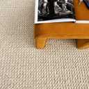 Wool Runner Rug - Handmade Natural Wool Carpet Rug, Textured Design, Handwoven Ivory Rug - Suitable for Hallway, Entryway, Bedroom, Dining Room (Ivory- 2.5'x8')