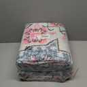 Smiry 6x9 Area Rugs for Living Room, Boho Chic Style Printed Rugs, Low Pile, Non-Shedding, Easy Care, Machine Washable Lightweight Floor Carpets Rugs for Bedroom, Dining Room, Home Office, Pink