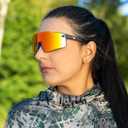 KastKing Etowah Polarized Sports Fishing Sunglasses, With PuriVex Protective Lens Coating, Rimless Wrap Design, Men Women