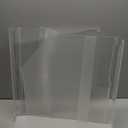 Vesici Clear Acrylic Sink Splash Guard Freestanding Panel Barrier with Easy Reach Cutaway Kitchen Guard Protective Splatter Barrier for Home Hospital (19" Length, 18" Height, 4.5" Base)