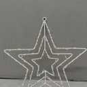 LED Lighted 8-Function Layered Stars Outdoor Christmas Decoration - 24.5"