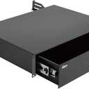 Tecmojo 2U Rack Drawer,Rack Mount Drawer for 19in Network Equipment/Server/AV Rack or Cabinet Enclosure,Sliding and Lockable Server Rack Drawer - Load-Bearing 44lb (20kg),with Cable Management Holes