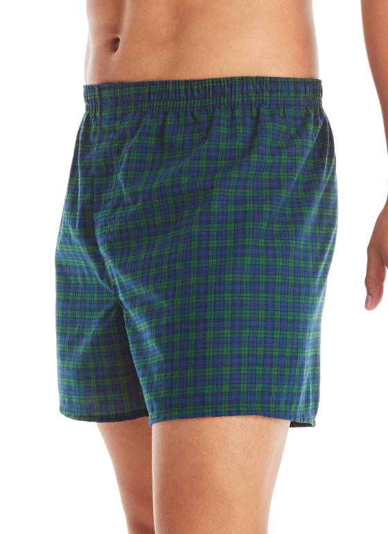 Hanes Men's Woven Boxers, 3 Pack, Size L