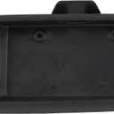JDMSPEED Exterior Rear Door Handle Compatible with 1996-2015 Chevy Express GMC Savana 1500 2500 3500 Van License Plate Bracket Holder Black Plastic Replaces 25989400, 15167638, 15269298