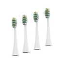 Voom Sonic Pro 7 Series Replacement Brush Heads Advanced Bristle Technology Soft Dupont Nylon Bristles Oral Care - White - Pack of 4