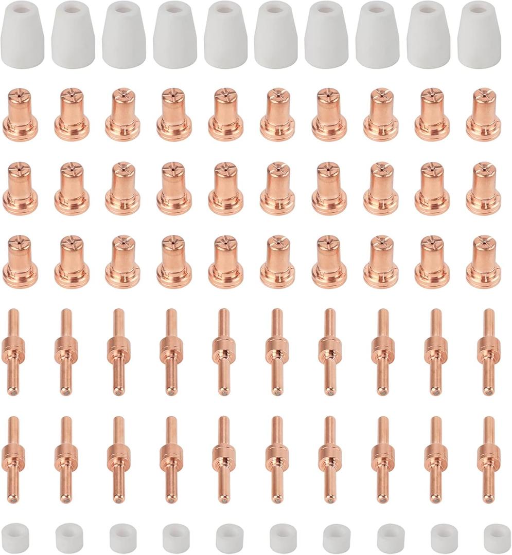 70Pcs PT31 Plasma Cutter Consumables, HEROCUT Plasma Cutter Torch Accessories for CUT35i CUT45 CUT50 Plasma Cutter with PT-31 JG-40 LG-40 Plasma Cutter Torch