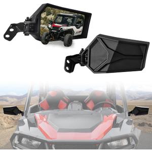 Rearview Side Mirrors for Polaris General, Adjustable Clear Folding Side Mirrors for Polaris General 1000/4 1000 / XP 1000 / XP 4 1000 2016-2024 Accessories (2PCS)