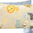 Salt Earth 100% Cotton 210TC Kids Bedsheet, Twin Sheet Set, Toddler Bed, 4-Piece Set  2 Fitted Sheets & 2 Pillowcases, Themed Toddler Bed Sheets, Cute Kids Bedding (Summerland/Unicorn)