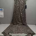 Adrianna Papell Women's Short-Sleeve All Over Sequin Gown (12, Lead)