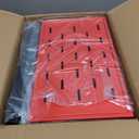 YYR Power Tool Organizer with Charging Station Wall Mount, Cordless Drill and Battery Holder for Garage Organization, Electric Tools Storage Rack Build in Surge Protection Power Strip - Red Shelf