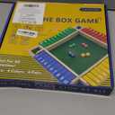 Shut The Box Dice Game 12 Inch Upgraded 2-4 Player Wooden Dice Game Math Addition Games Close The Box Family Wooden Dice Board Game for Kids Adults, Tabletop Version for Classroom, Home, Party or Bar