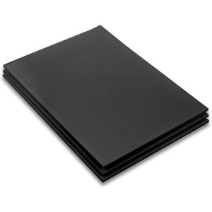 Falling in Art 24x36 Corrugated Plastic Board, 3 Pack Coroplast Plastic Sheet, 3/16 Inch Thick Black Double-Sided Blank Poster Board for Indoor and Outdoor Use