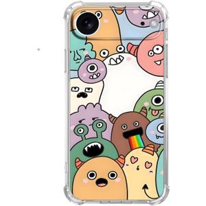 Cartoon Monster Family Case for iPhone 17 Air,Colorful Funny Monste, Trendy Soft TPU Bumper Cover Case for iPhone 17 Air