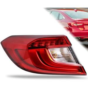 Tail Light Assembly Compatible With 2018-2022 Honda Accord Sedan Outer Left Driver Side LED Brake Talilight Replace 33500TVAA01
