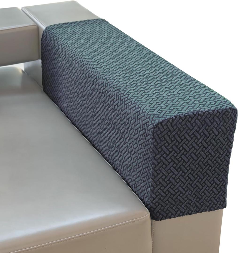 Couch Arm Covers for Sofa, Armrest Armchair Covers Stretch Recliner Chair Slipcovers, Set of 2 (Gray, Large)