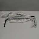 MyGift Over The Door Towel Rack for Bathroom, Rustic Solid Burnt Wood Towel Storage Organizer, 3 Tier Matte Black Metal Towel Bar, Space Saving Bathroom Door Hanging Towel Holder