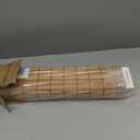 Bamboo Roman Shades with Valance Cover, Cordless Blinds for Indoor Windows, Light Filtering Woven Wood Shades for Home & Patio, Privacy Protection, 22" W x 64" H, Carbonized