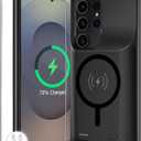 Battery Case for Galaxy S25 Ultra,12000mAh Portable Protective Wireless Charging Case Compatible with Galaxy S25 Ultra 5G 2025 (6.9 inch) Rechargeable Extended Battery Pack Charger Cover (Black)