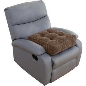 HIGOGOGO Tufted Corduroy Recliner Seat Cushion for Elderly, 20x20x6 Inch Extra Large Square Seat Cushion for Recliner Chair, Floor Pillow, Office Chair, Car, No Pressure on Thighs, Brown
