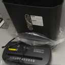 Suntiko 10-Sheet Strip Cut Paper Shredder, P-2 Security Level for Home Office, 3.17 Gallon Bin, Shreds CDs & Credit Cards, ETL Certified, Black