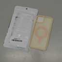 SUPFINE Magnetic for iPhone 15 Plus Case & iPhone 14 Plus Case(Compatible with MagSafe)(Military Grade Drop Protection) Slim Translucent Shockproof Phone Case,Sand Pink