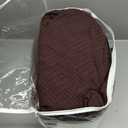 KinCam Loveseat Recliner Covers with Middle Console Slipcover, Recliner Sofa Covers 2 Seat Couch Cover Stripe Jacquard Furniture Protector Covers with Elastic Bottom for Kids, Pets (Dark Coffee)